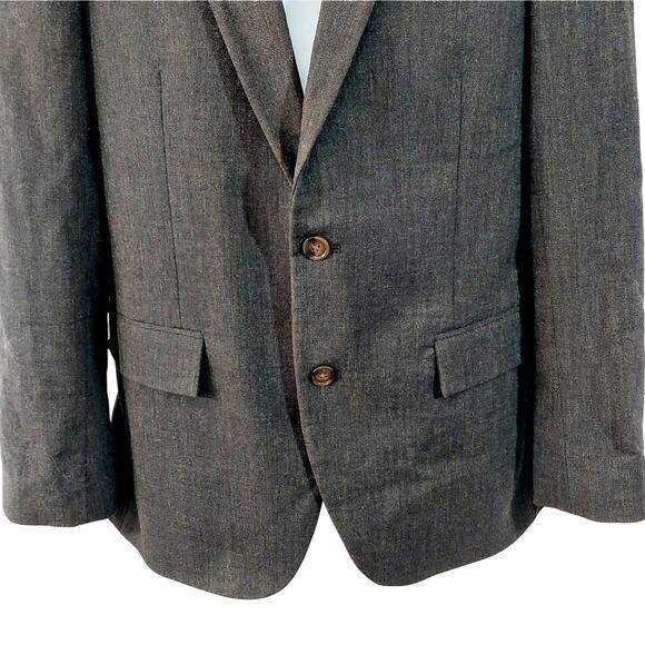 J. CREW! AWESOME DOVE GRAY "FLEX" WOOL 2 BUTTON DRESS JACKET, BLAZER! SZ 38R - Picture 5 of 11